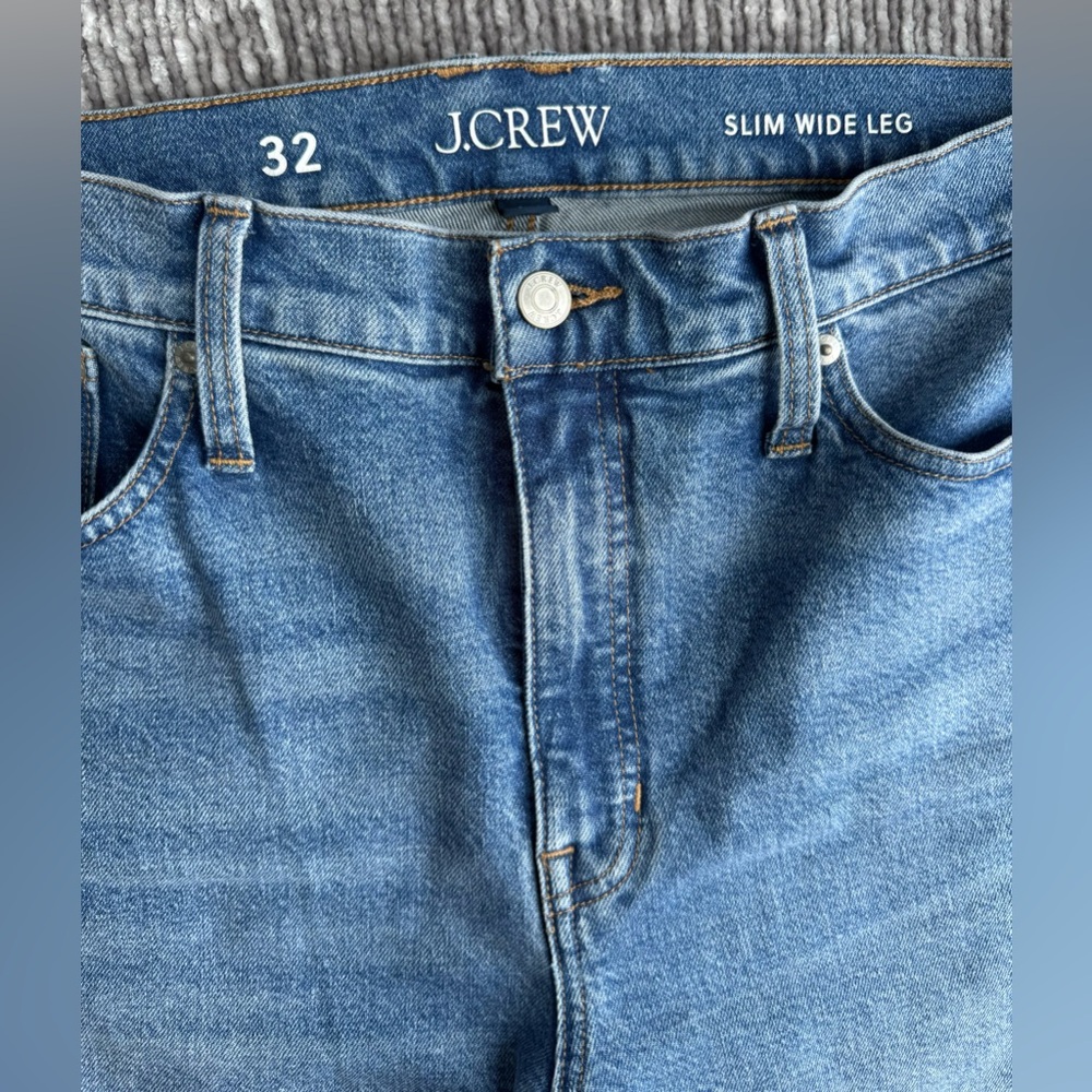 J.Crew Women’s Slim wide-leg jean in Lakeshore wash Size 32 - Picture 8 of 9